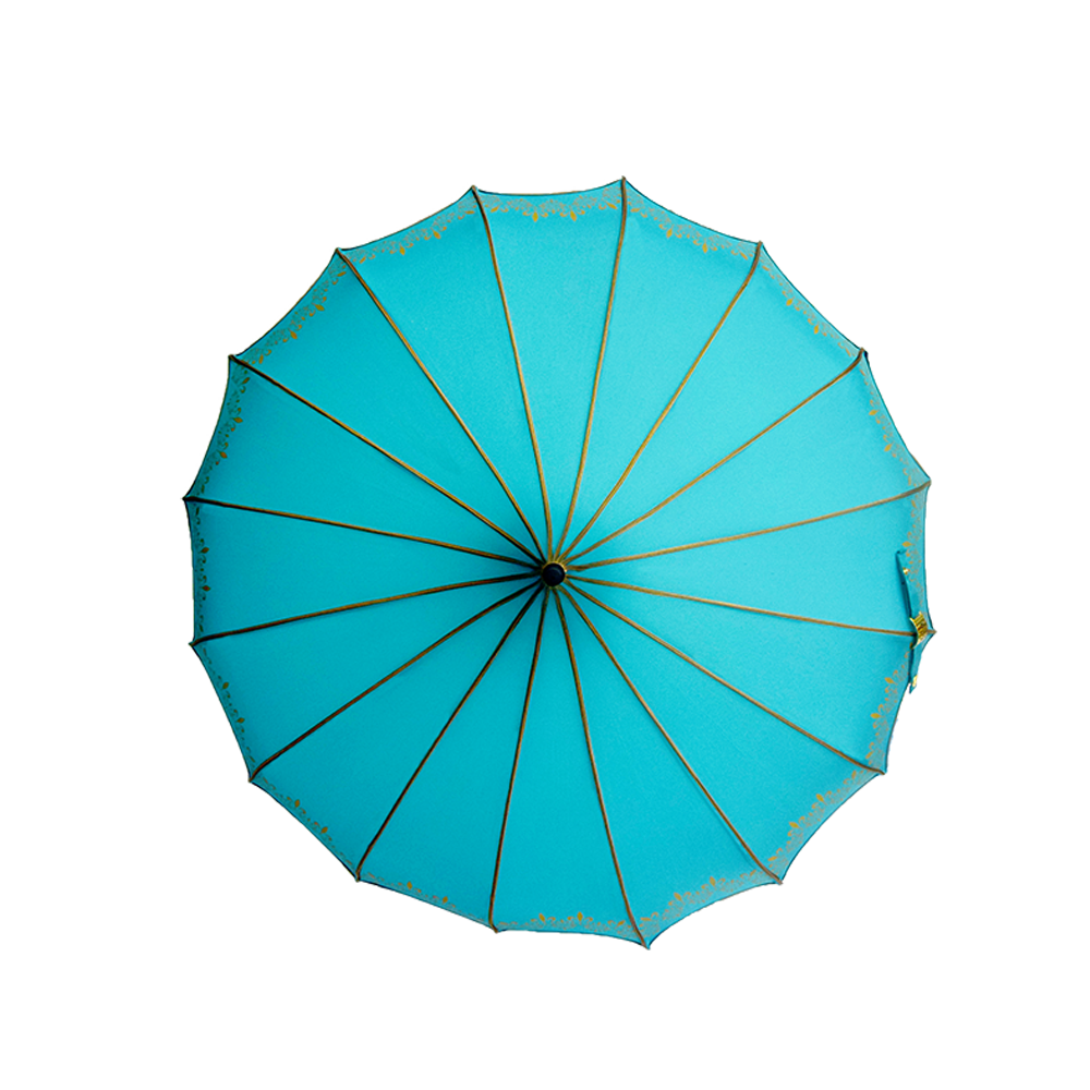 Advertising OEM design SKY BLUE pagoda umbrella