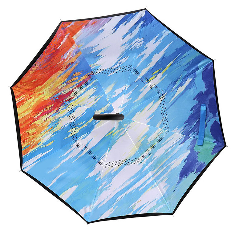 Reversible inverted paraguas double-layer waterproof unbreakable umbrella