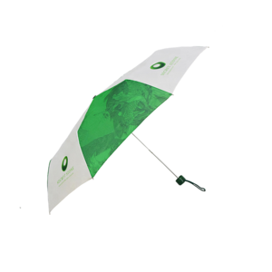 Promotional 2021 folding umbrella with logo umbrella green and white oem umbrella parapluie