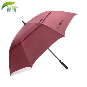 Suppliers manufacturer wholesale 30 inch large windproof logo prints promotional branded custom  golf umbrella