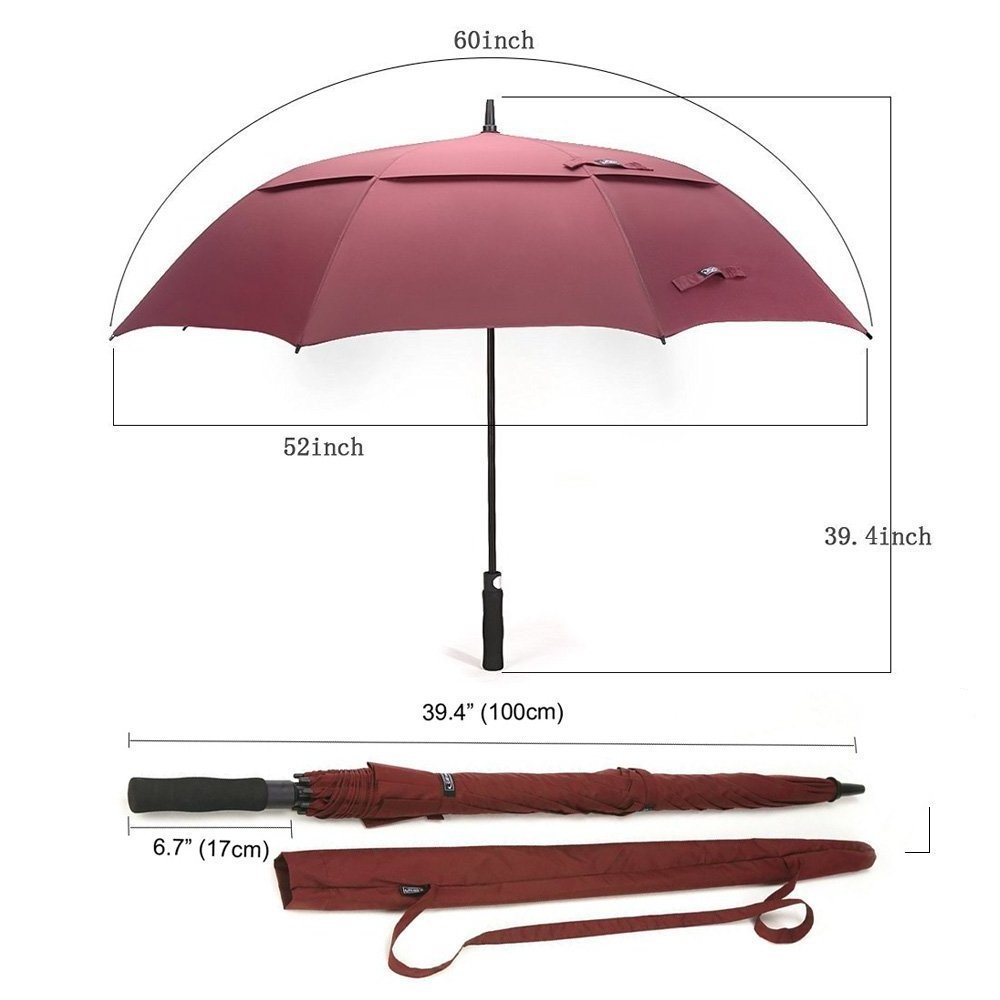 Suppliers manufacturer wholesale 30 inch large windproof logo prints promotional branded custom  golf umbrella