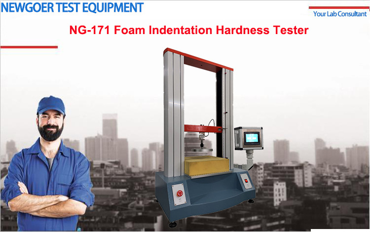 Foam Press And Tensile Strength Tester Foam Packing Hradness Compression Stress Testing Machine