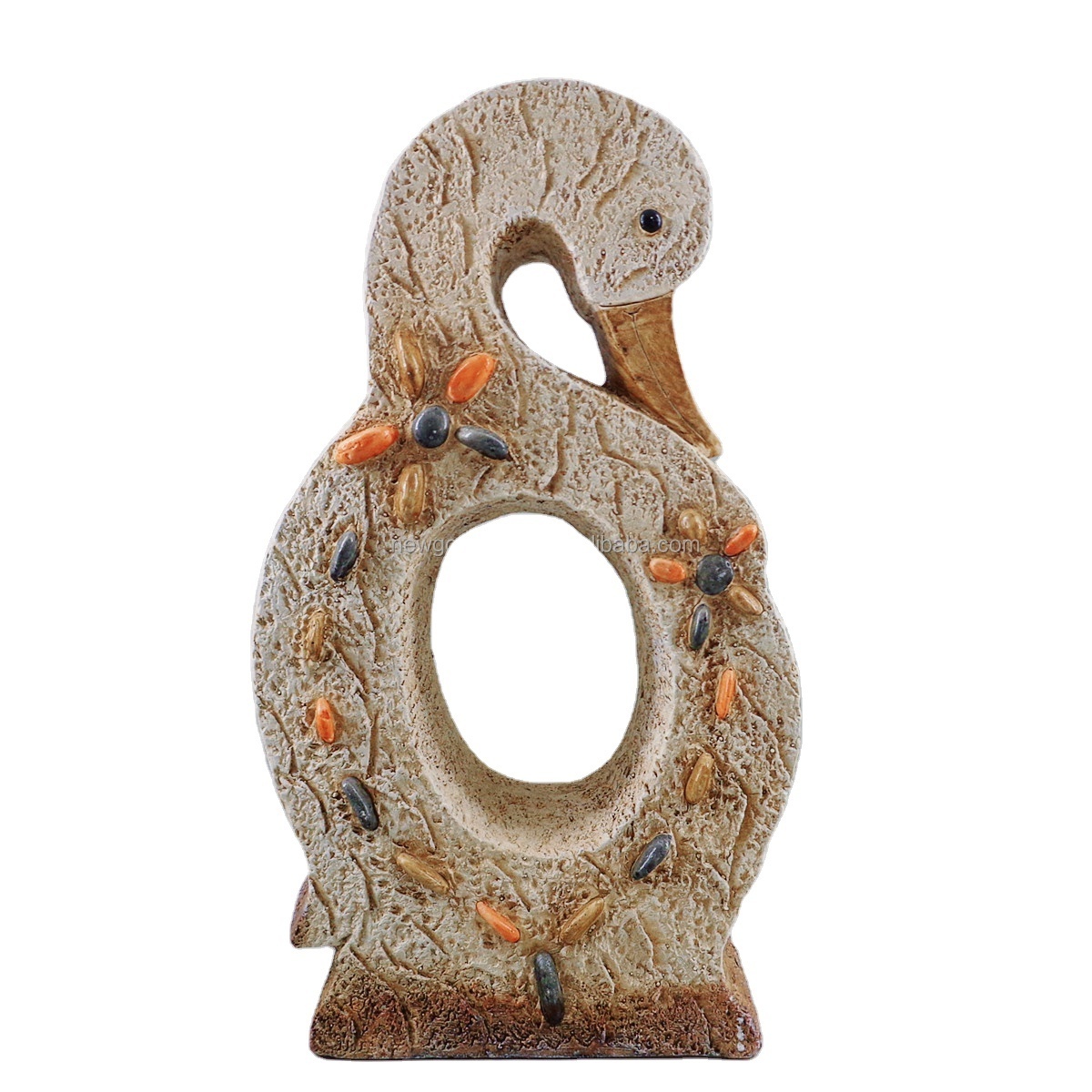 Stone Goose and Duck Resin Animal Statue Model Artificial Style Outdoor Garden Decorative Sculpture for Arts and Crafts Use