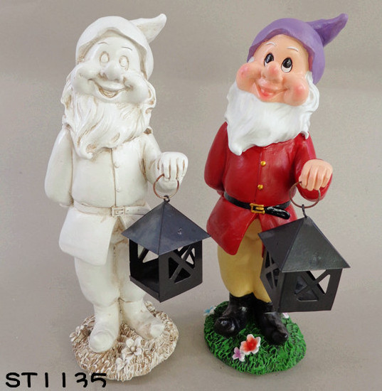 Garden Gnomes Dwarf Naughty Ornament Figurine Indoor Outdoor Decor Polyresin Dwarf Ornament