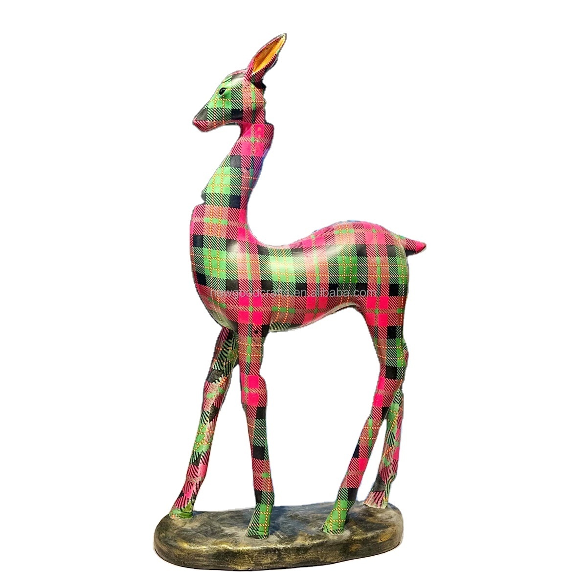 Modern Pop Art Resin Standing Deer Statue Sculpture for Home Decoration in Bedroom Living Room or Desk Accessories