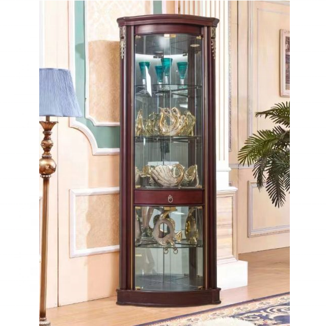 Modern Tall Glass Display Wine Cabinet Stylish White Storage for Kitchen and Dining Living Room Furniture for Home