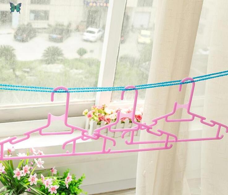 3M 5M Long Nylon Clothesline Non Slip Drying Clothes Hangers Rope Outdoor Cloth Hanging Rope High Quality Cloth Dryer Q0020