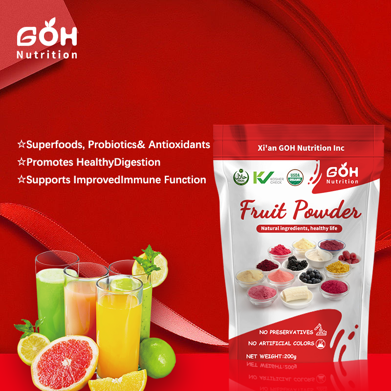 GOH OEM Private Label Pure Natural Spray Dried/Freeze Dried Black Mulberry Fruit Juice Powder