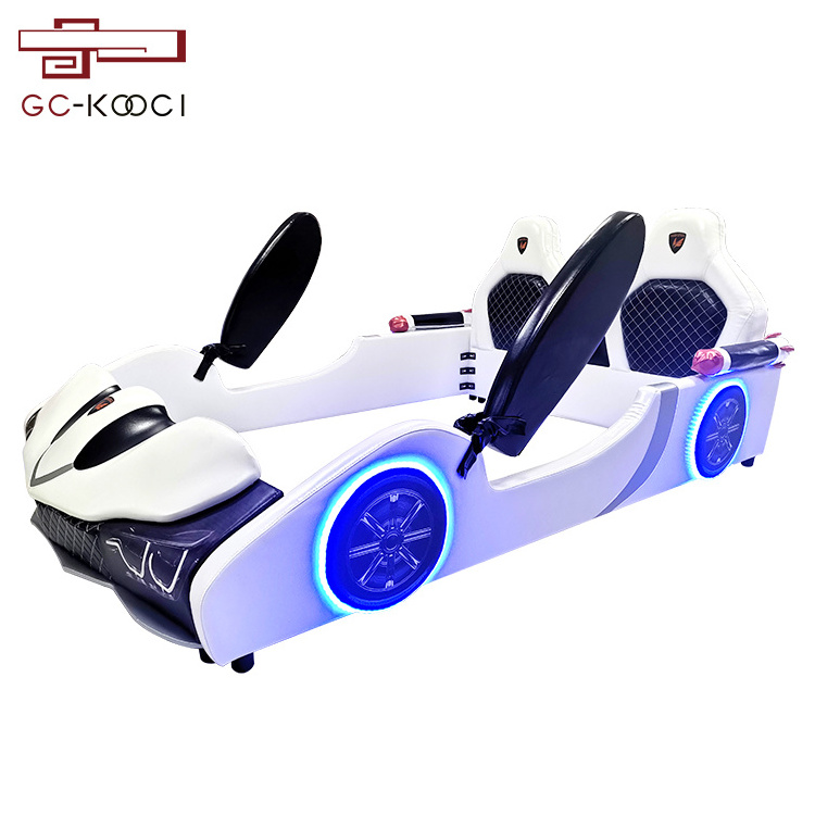 Modern children supercar bed led children wireless speaker race car bed king size student bed with door