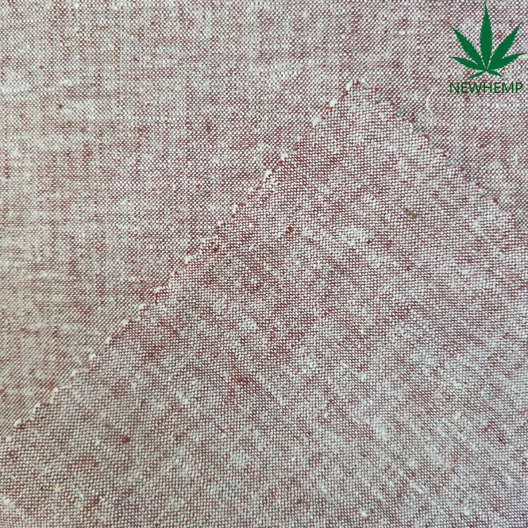 51132C --54%Hemp 44%Organic Cotton 2%Spandex Blended Fabric Yarn Dyed Fabrics for Garment