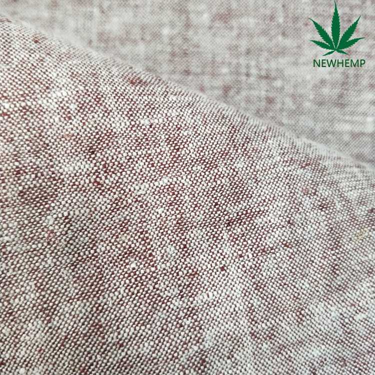 51132C --54%Hemp 44%Organic Cotton 2%Spandex Blended Fabric Yarn Dyed Fabrics for Garment