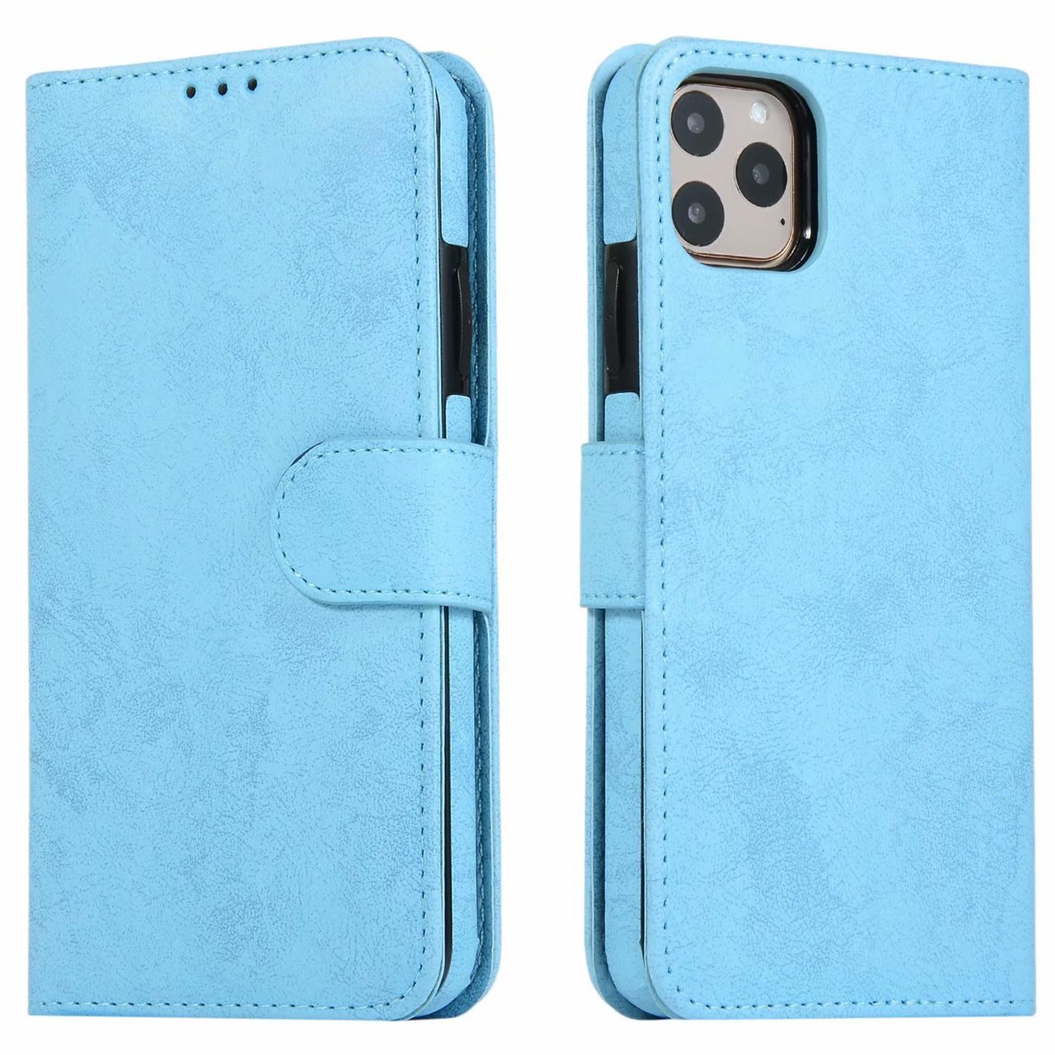 Luxury PU Leather Detachable 2 IN 1 Magnetic Wallet Flip Phone Case For iPhone 13 Pro max