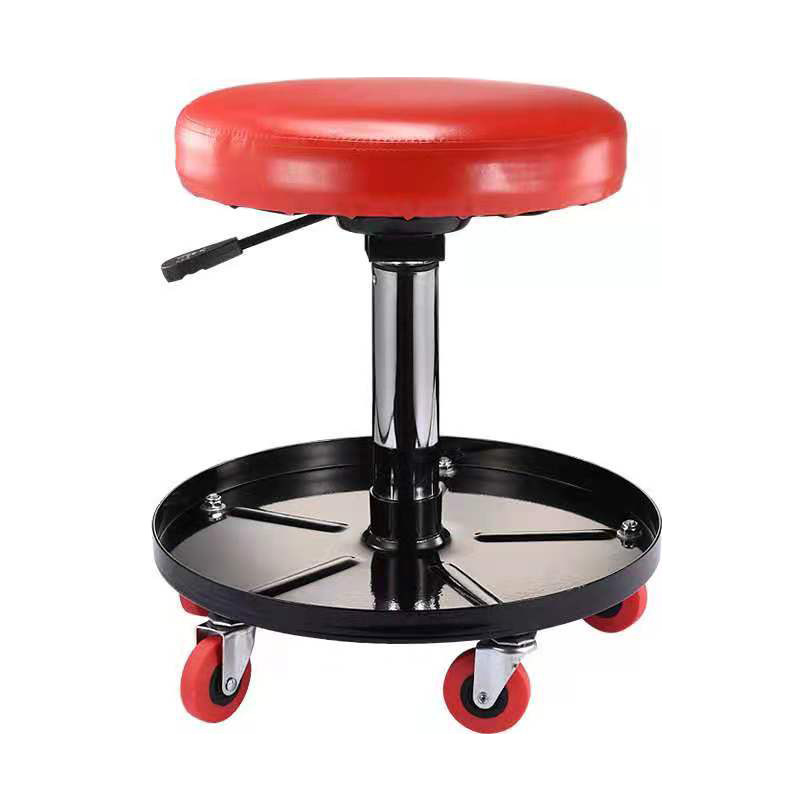 Adjustable Rolling Car Repair Stool Pneumatic Mechanical Rolling Seat for Garage