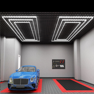 Hexagon Detailing Workshop Ceiling Led Lights Car Shop And Garage honeycomb lights hexagonal led light