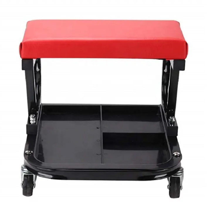 Car Care Creeper Chair Garage work Stool Seat With Rolling Wheel For Detailing