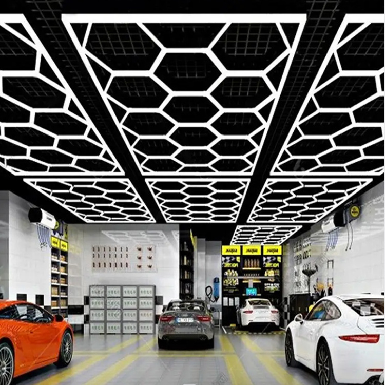 Car detailing led garage hexagon light LED lamp for Car Wash