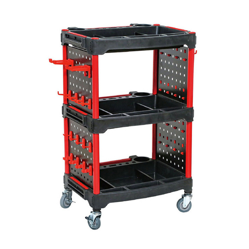 Hot Sale Auto Repair Tool Cart 3 layer Tool Cart Car Wash Detailing Trolley