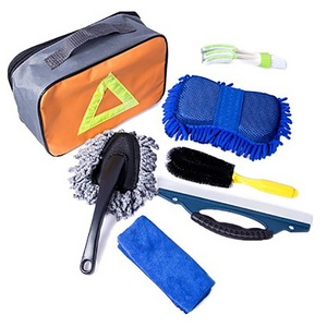 Portable Car Wash Accessories Kit Sponge Towel Detailing Brush Car Cleaning Tools Set