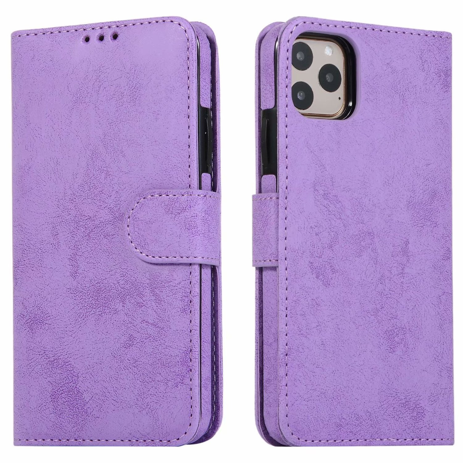 Luxury PU Leather Detachable 2 IN 1 Magnetic Wallet Flip Phone Case For iPhone 13 Pro max