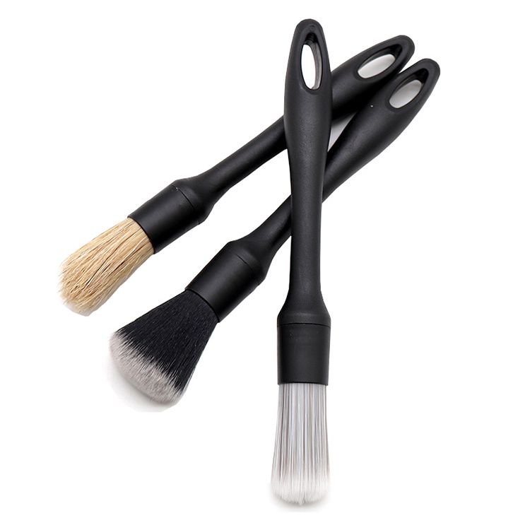 Soft car detailing brush set Auto detailing wheel brush