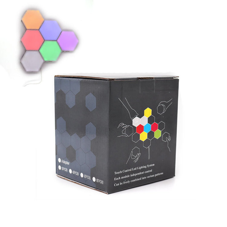 Hot sale 6 Color RGB Honeycomb Wall Lamp Hexagonal LED Night Light