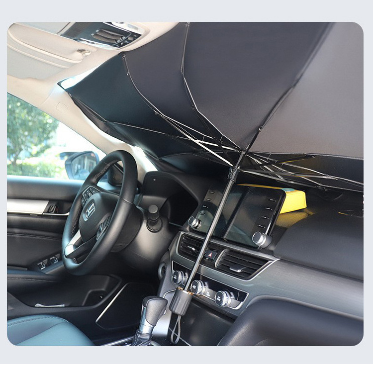 Multifunction Portable Parking Uv Proof Sun Shade Foldable Windshield Foldable Car Sun Umbrella