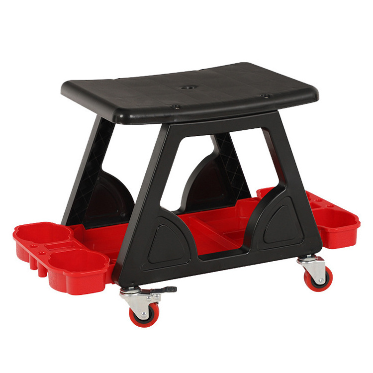 Roller storage Stool Roller Mechanics Seat Swivel Locking Wheels Automotive Mobile Rolling Mechanics Stool Creeper Seat for car