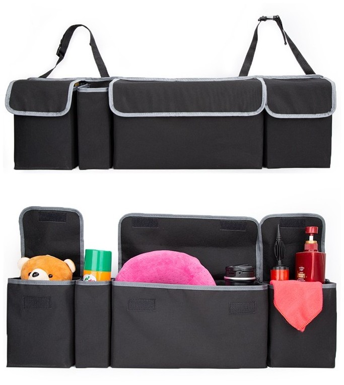 Car Hanging Back Seat Storage Organizer Hanging Folding Boot Car Trunk Storage Bag