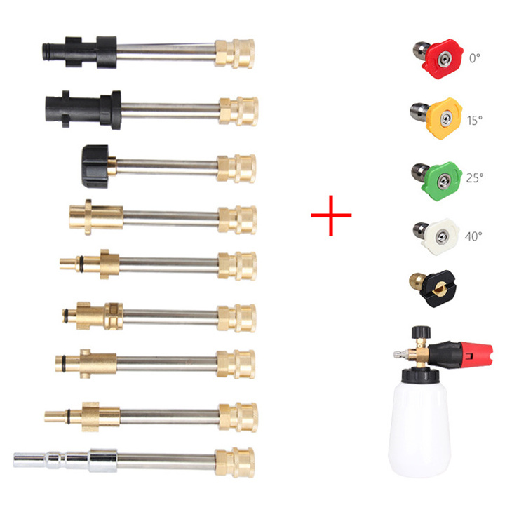 Pressure Washer Adapter 1/4 inches Quick Connect Fitting Adapters Power Car Washing Cleaning Accessory