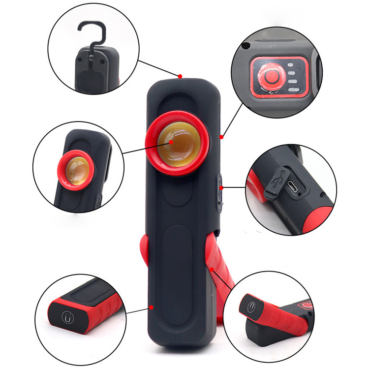 Rechargeable Cordless Inspection LED Flashlight For Car Polishing