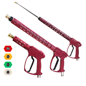 High Pressure Washer Gun Kit 4000 Psi with Extension Replacement Wand Lance,4 Quick Connect Nozzles