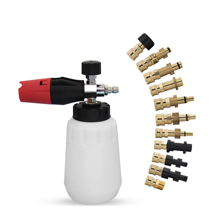 High Pressure Car Wash Machine Adapter Foam Cannon Connector Snow Foam Lance Quick Connector Foam Cannon Soap