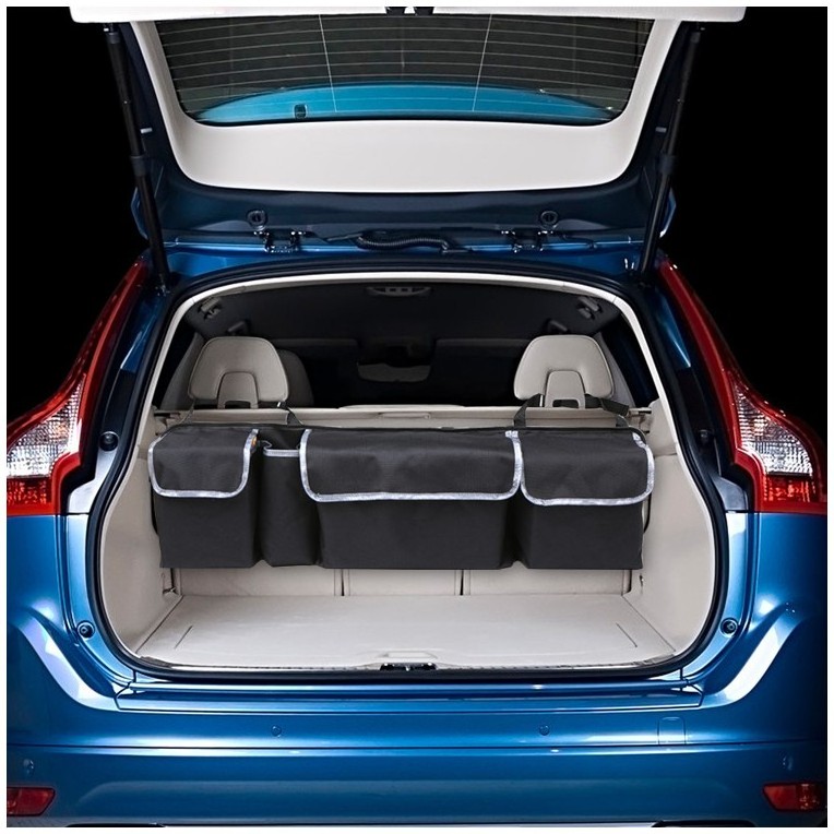 Car Hanging Back Seat Storage Organizer Hanging Folding Boot Car Trunk Storage Bag