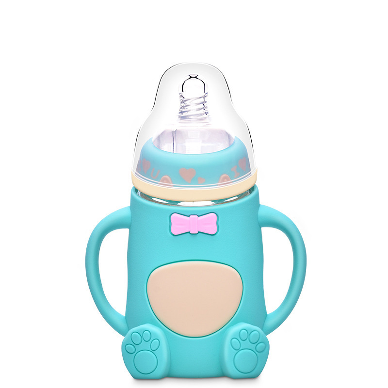 Latest silicone cartoon bear design  baby bottle  holder