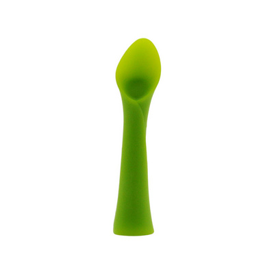 Children's three-dimensional bamboo leaf dental glue dual-purpose bamboo leaf spoon molar stick baby silicone molar stick