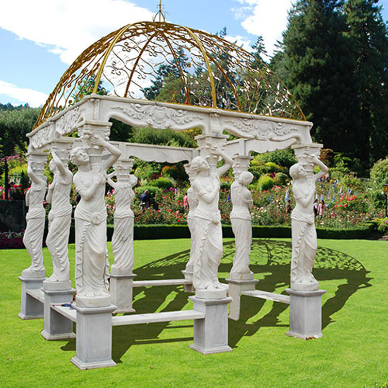 hand carved garden roman stone western outdoor marble gazebo egypt beige outdoor marble gazebo