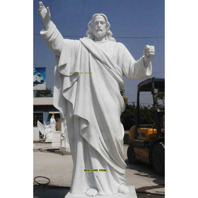 White Marble statue Jesus sculpture catholic religious life size statue of christ jesus statue for Parish