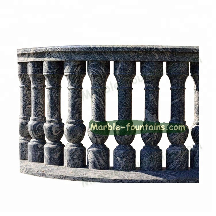 High Quality Marble Stone Balcony Handrails And Balustrades Post for sale