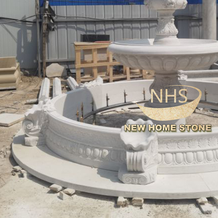 outdoor white marble stone garden water fountain water fountain outdoor garden water fountain for home