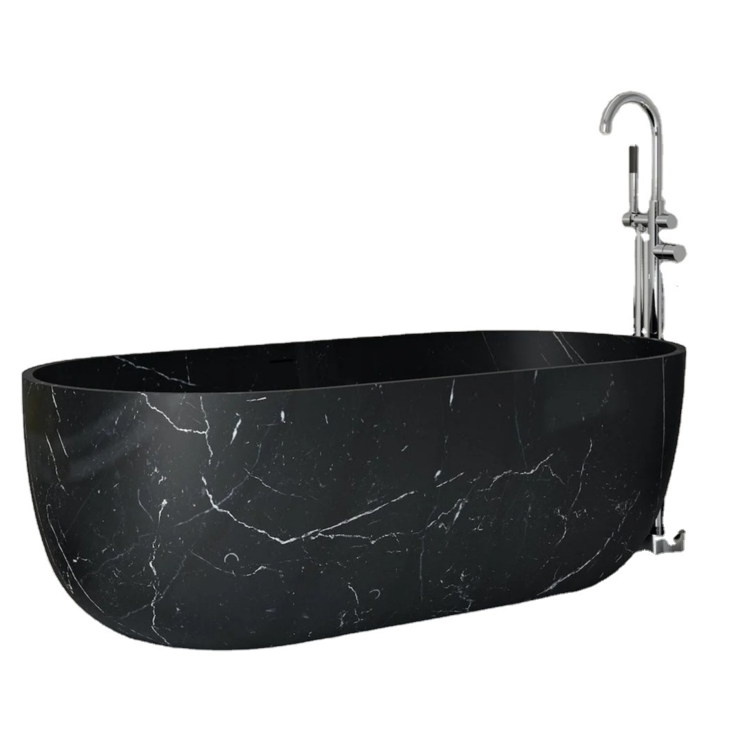 new matte black stone tub freestanding 2 person luxury black marquina bathtub free standing marble bathtub