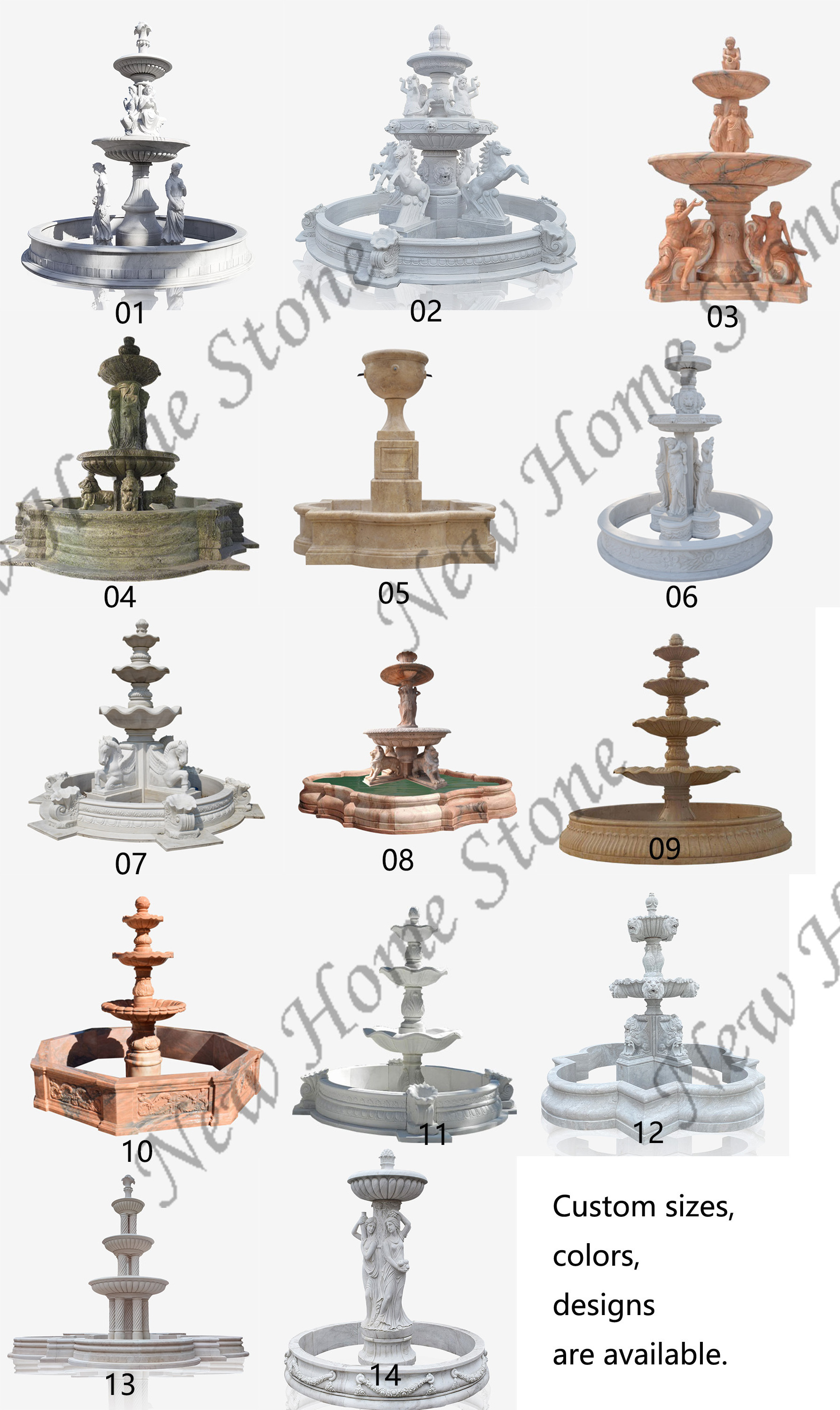 victorian fountain outdoor garden Ganesh statue water marble waterfall fountain outdoor decorative