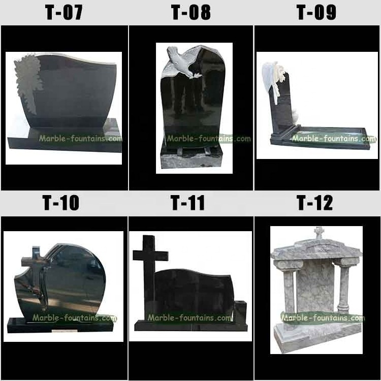 Natural Stone tomb headstone Tombstone Carrara White Marble Grave Monument gravestone