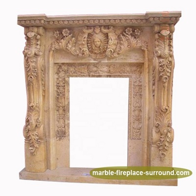 Custom Luxurious Large Hand Carved Stone Marble Door Surround Stone Door Frame