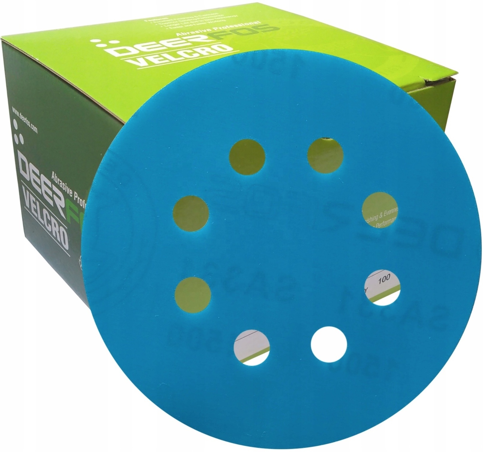 Deerfos Abrasive paper SA331 sanding disc 5inch hook and loop aluminium sand paper for polishing