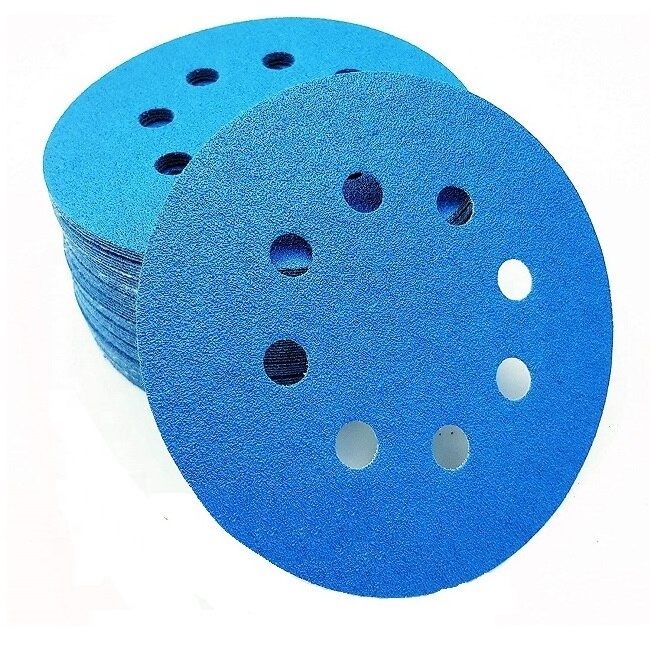 Deerfos Abrasive paper SA331 sanding disc 5inch hook and loop aluminium sand paper for polishing