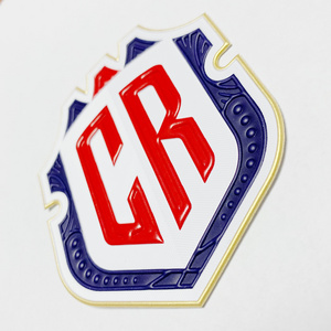 OEM custom tpu patches iron on 3d pvc patches for soccer wear