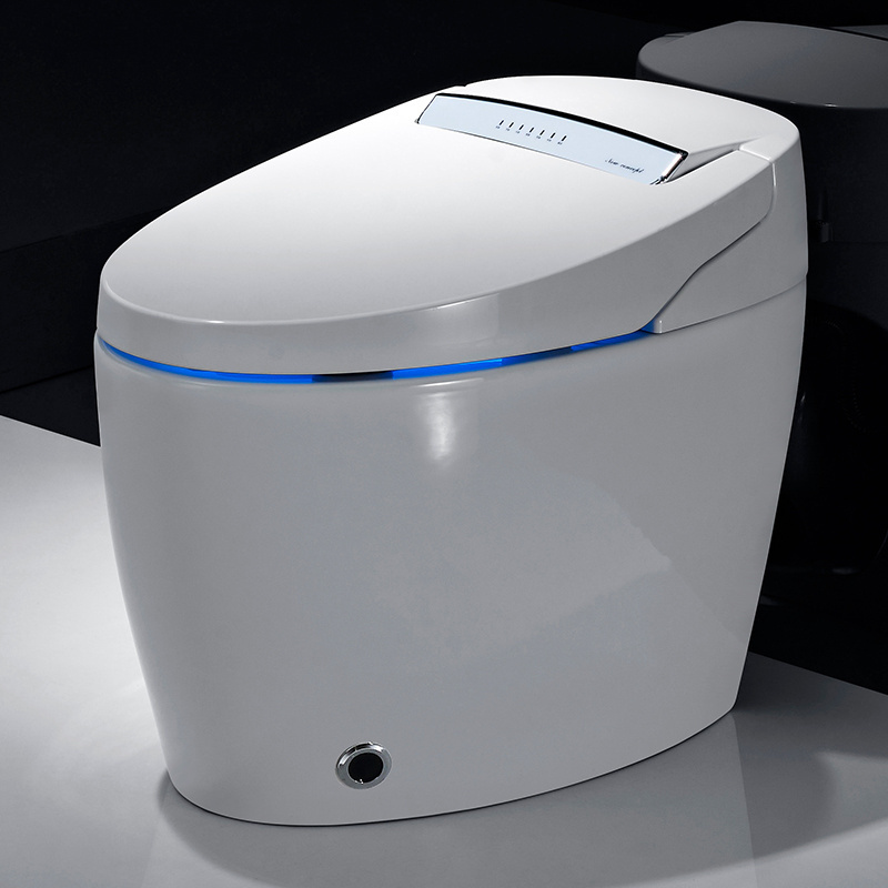 Automatic operation design smart wc intelligent electric toilet one piece siphon jet flushing automatic smart toilet