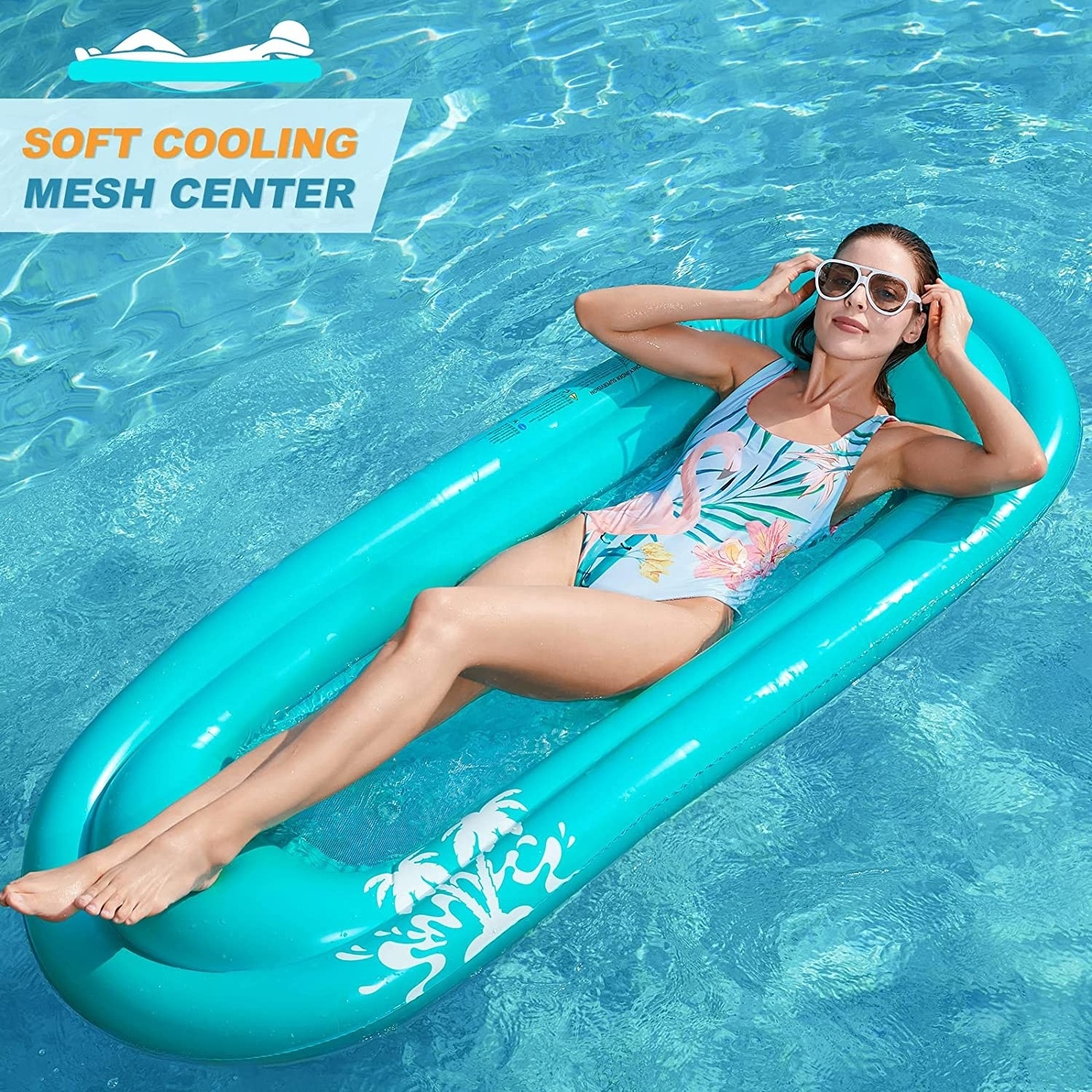 Float water hammock floating pool floating pool P inflatable VC inflatable pool floating bed