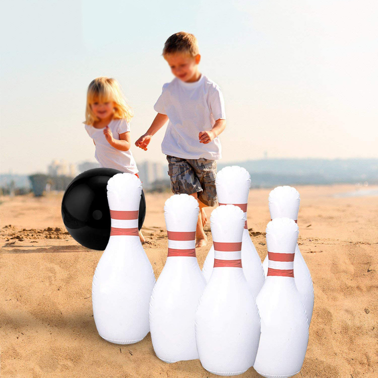 Outdoor Inflatable Bowling Set Inflatable Bowling Package Toys PVC Children's Toys Bowling Balls