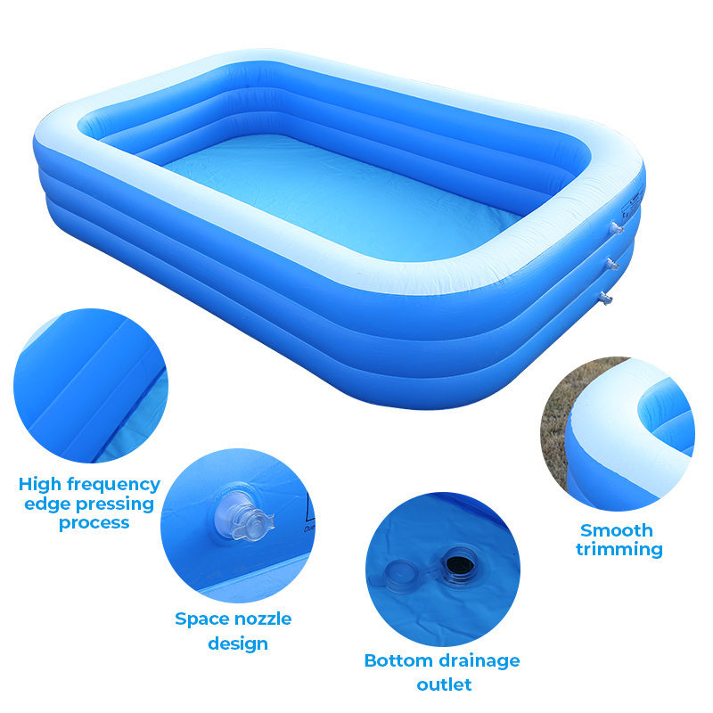 Family Leisure Inflatable PVC Swimming Pool for Adults and Children for Outdoor Garden Backyard above Ground Pools